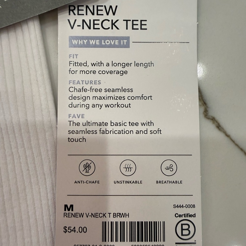 Athleta Ribbed Crew Tank - White